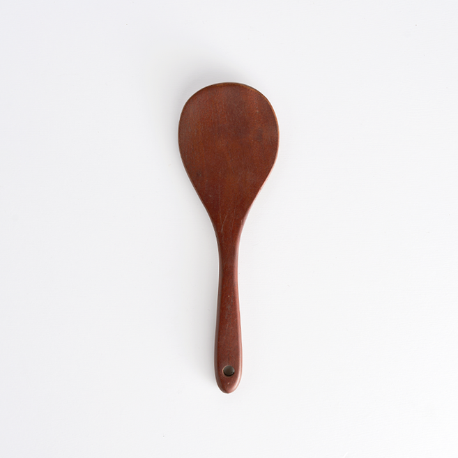 우디바인 롱안 우드 원형 주걱 22cm, 1개