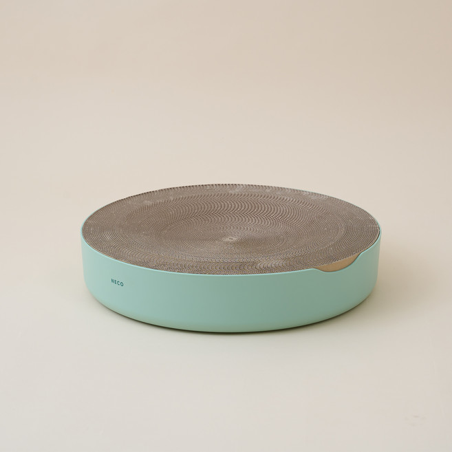 Natural Core 自然核心 貓咪 NECO 圓形貓抓板, 1個, 開心果綠