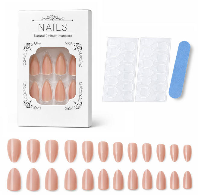 비앙티노 누드핑크 그라데이션 젤네일 팁 24p 세트 25BRS293, 1세트, NO 1