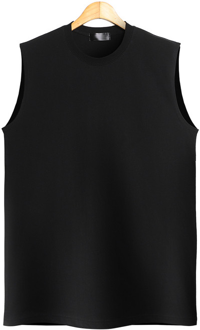 DAKUANG Oversize版型 心中基本款無袖上衣 D05S10_tu2772, 黑色