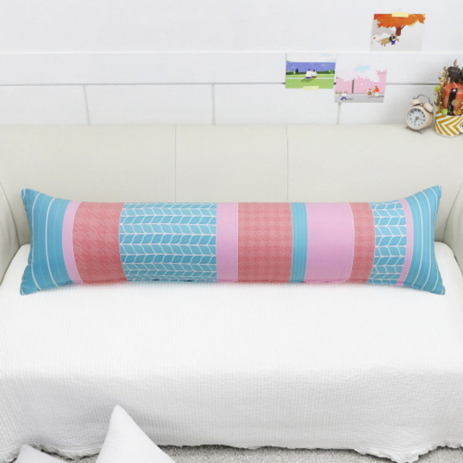 베드앤데코 에브리데이 바디필로우커버, 핑크블루