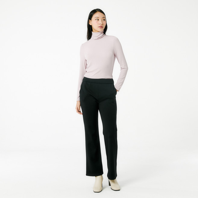 JAJU(자주) 여성용 올데이 기모 브러시드 부츠컷 팬츠