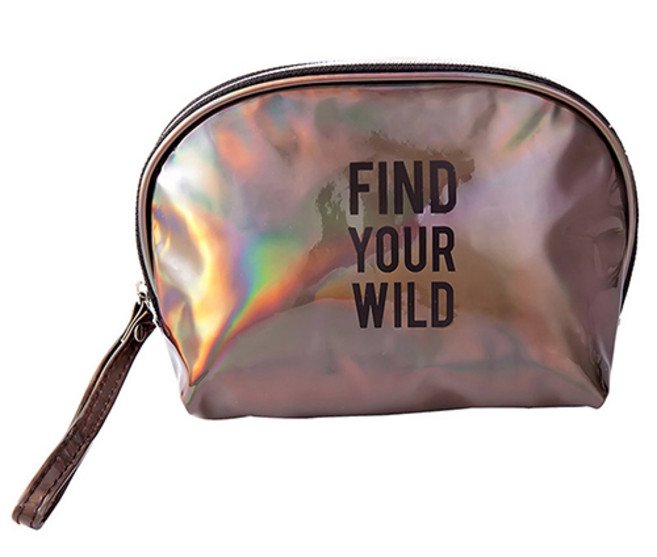 Paradiso雷射光半圓拉鍊型化妝包