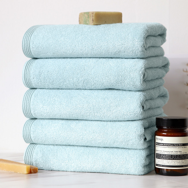 프롬코튼 대나무 호텔수건 180g 뱀부얀, 민트, 5개