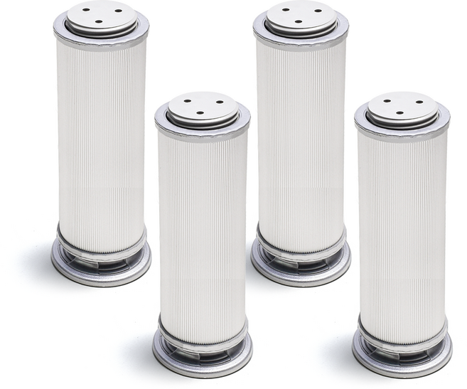 손잡이세상 알루미늄 가구발통 150mm, 실버, 4개