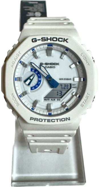 CASIO 卡西歐 G-SHOCK 八角防護夏日海洋雙顯手錶 GA-2100HDS-7ADR