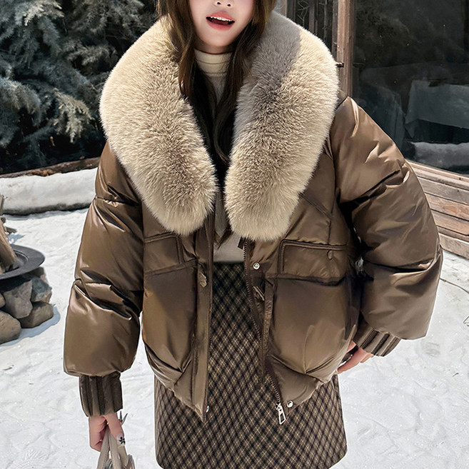 Dotif 女款 Nua 大翻領鋪棉外套