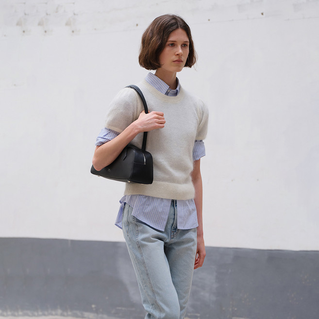 Dunst PETIT HALF SLEEVE KNIT TOP UDSW4C201