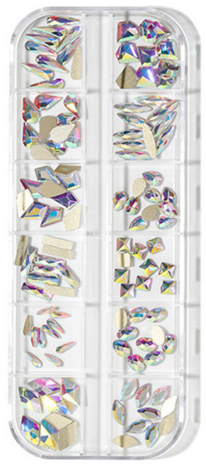 네일 풀스톤 파츠 12종 세트, 1개, 투명 오팔모양