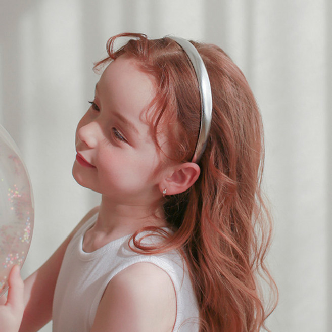 럭키밤비네 여아용 글로시 슬림 헤어밴드 아동 머리띠