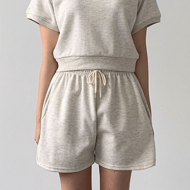 여성용 베이직 3부 트레이닝 팬츠