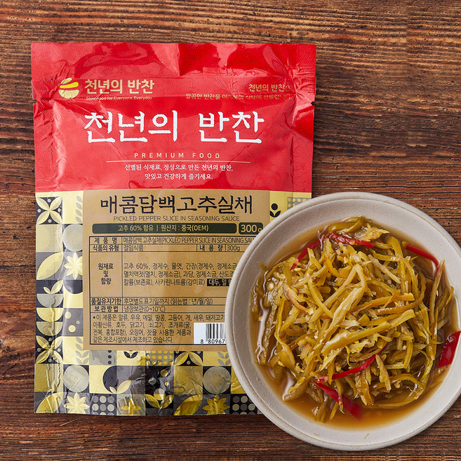 천년의반찬 고추실채, 300g, 1개