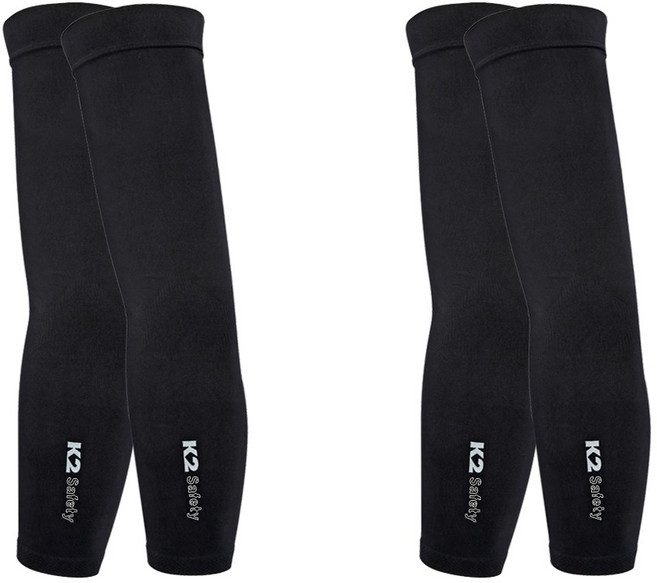 K2 Safety 無縫涼感袖套, 2副, 黑色
