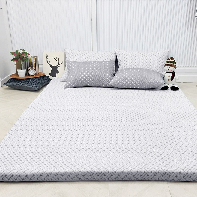 베드앤데코 크로스 냉감 라텍스 매트리스커버