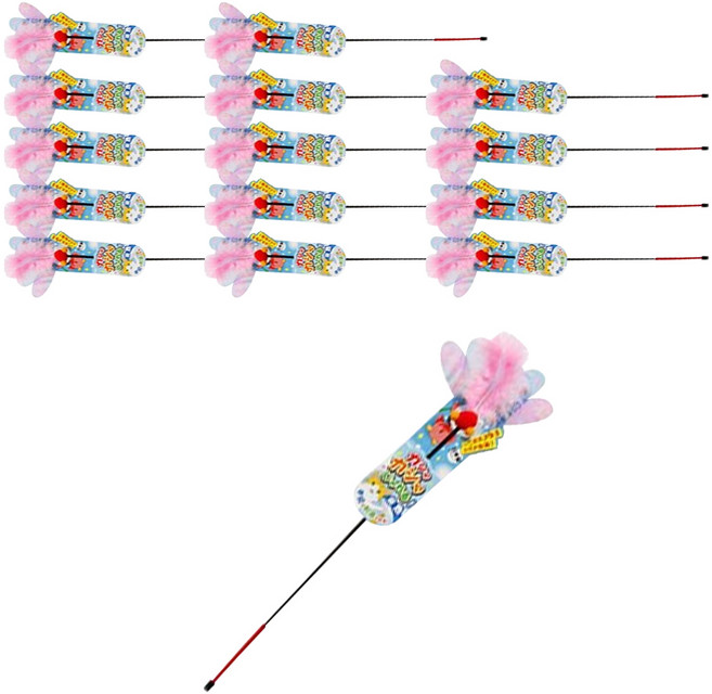 카샤카샤 고양이 재롱스틱 금붕어, 15개, 혼합색상
