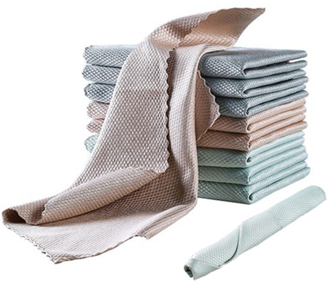 ASSARE 주방 욕실 다용도 얼룩 없는 만능 깔끔이 요술 행주, 10개