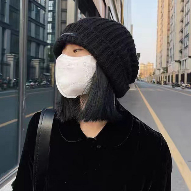 Paperments Reboot 羅紋麻花長版Logo針織毛帽 13464