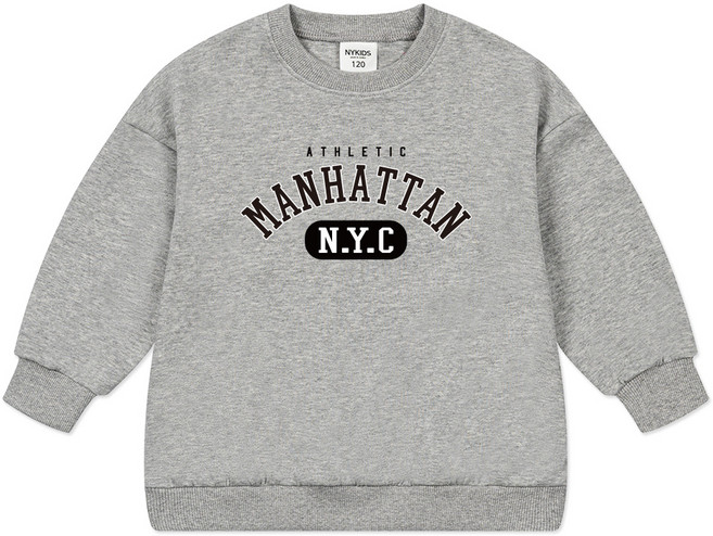 뉴욕꼬맹이 아동용 오버핏 맨투맨 W148