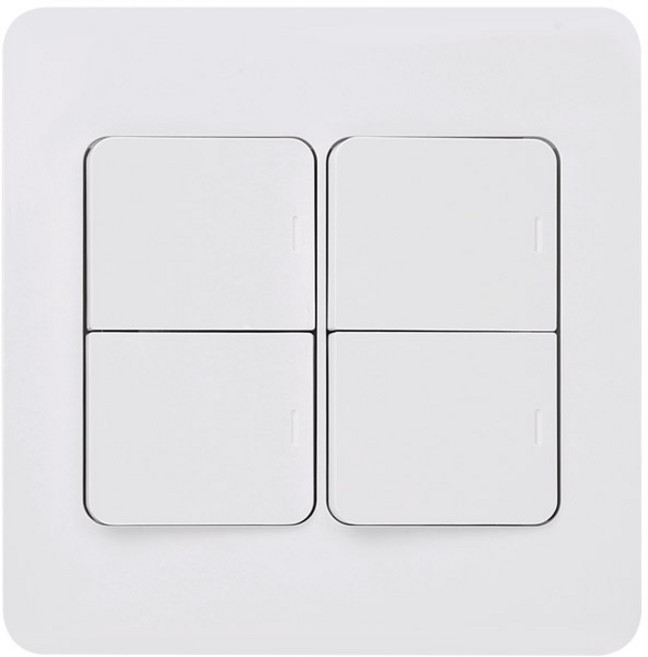 제일전기 전등 스위치 1로 4구 2개용 화이트, 1개