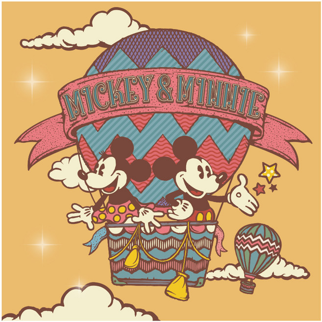 디즈니 DIY CUBIC PAINTING 미키 홀리데이 4040cm, 1개, 열기구