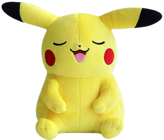 PoKeMoN 寶可夢 微笑皮卡丘絨毛娃娃, 混合色, 25cm