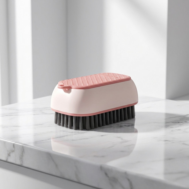 몰투데이 한번에클린 운동화 욕실 청소 솔 브러쉬, 핑크, 1개
