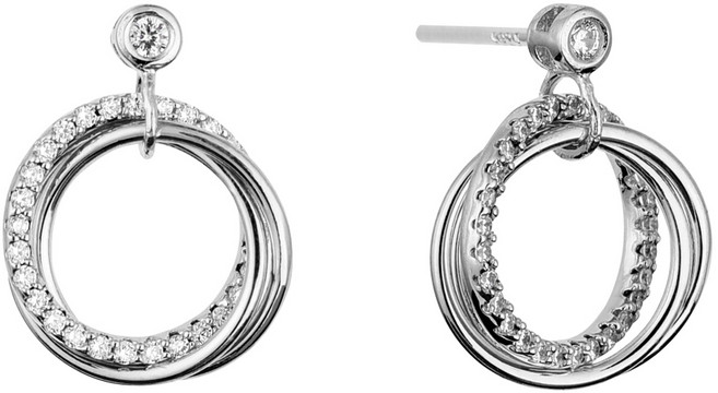 밀튼스텔리 여성용 실버 귀걸이 MSJ-POS80018