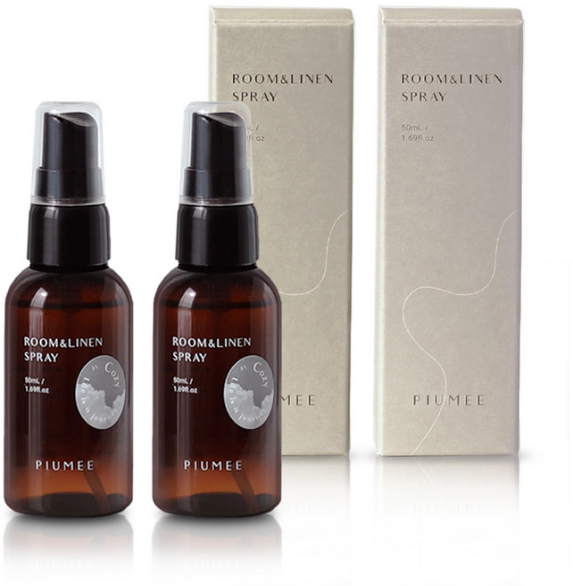 피우미 휴대용 여행용 룸 앤 린넨 스프레이 섬유향수 탈취제 코지 코튼향 50ml, 2개