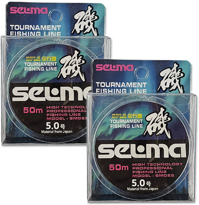즐낚 셀마 낚시목줄, 투명, 2개, 5호