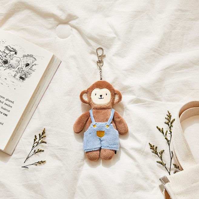 모던하우스 아동용 귀욤뽀작 애착키링, 15cm, 원숭이, 1개