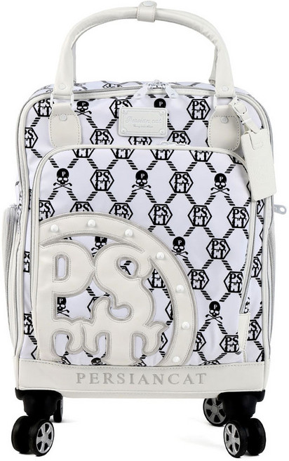 페르시안캣 헥사 뉴로고 휠 골프 보스턴백 PER 025, 화이트