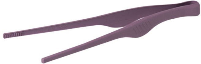 키친팩토리 파스텔 프리미엄 실리콘 핀셋집게 30cm, 버건디, 1개