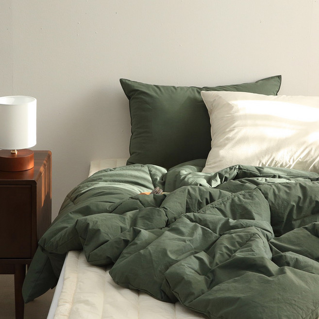 플로라침구 토파즈 바이오워싱 고밀도 순면 60수 차렵이불