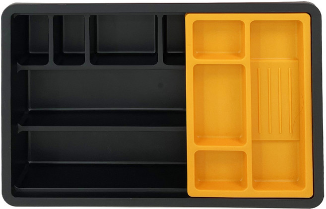 투코비 라움 오블라인 데스크 트레이, 블랙(본체), 오렌지(미니트레이), 1개