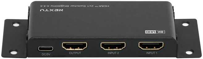 넥스트유 서우랑 2대1 8K UHD HDMI 선택기 NEXTU-3912SW8K, 블랙, 1개