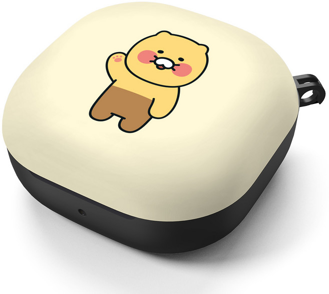 KAKAO FRIENDS 基本款 Galaxy Buds2 pro/Buds2/Buds Pro/Buds Live 硬殼保護套, 單一商品, 春植(米色)