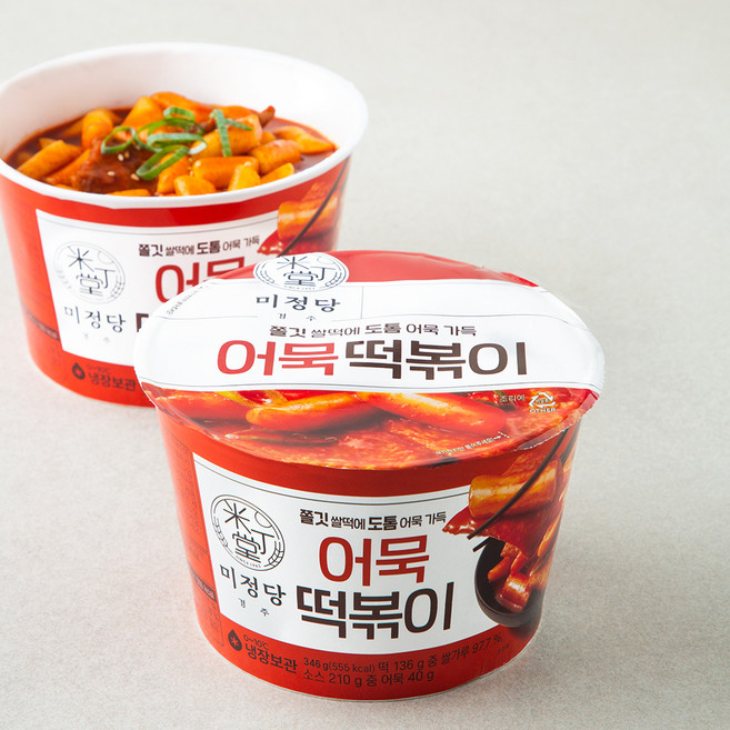 CJ제일제당 즐거운동행 미정당 어묵 떡볶이 용기형, 346g, 1개