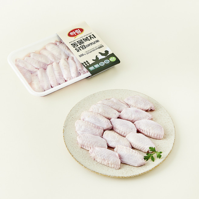 하림 동물복지 인증 깨끗한농장 닭윙 (냉장), 500g, 1개