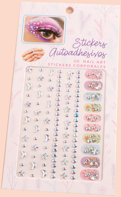 젤루나 오로라 컬러 메이크업 네일 포인트 페이스 스티커 FS-03