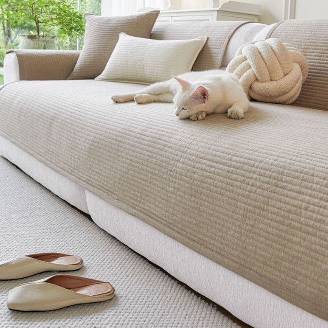 지앤와이 베이직 순면 사계절 미끄럼방지 소파패드