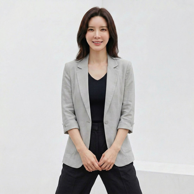 아뗄릭 여성용 로레니 빅사이즈 여름 정장 자켓 11754