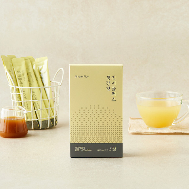 열두달 진저플러스 생강청 스틱 15개입, 225g, 1개