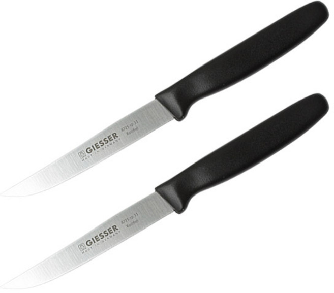 기셀 스테이크 나이프 11cm, 블랙, 2개