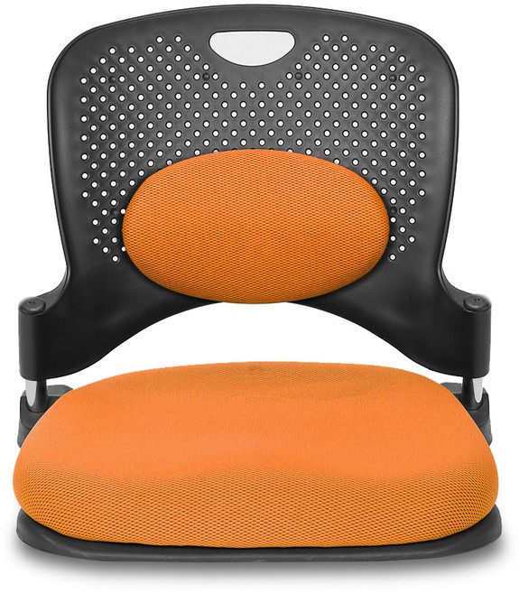 체어포커스 지니 메쉬원단 좌식의자 허리쿠션형 GN102, 오렌지