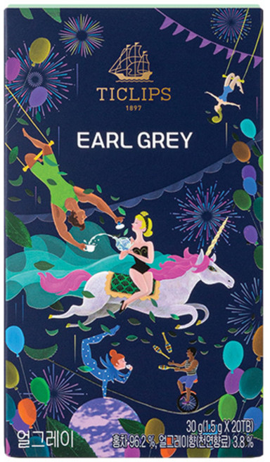 쌍계명차 티클립스 얼그레이 티, 20개입, 20개, 1.5g