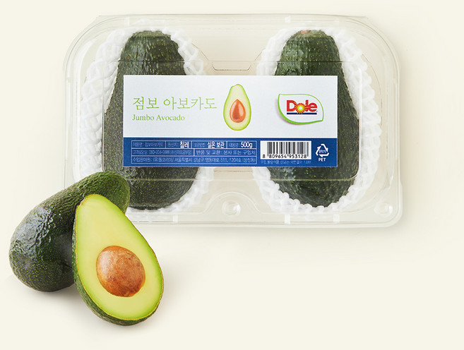 Dole 칠레산 점보 아보카도, 500g(2입), 1개