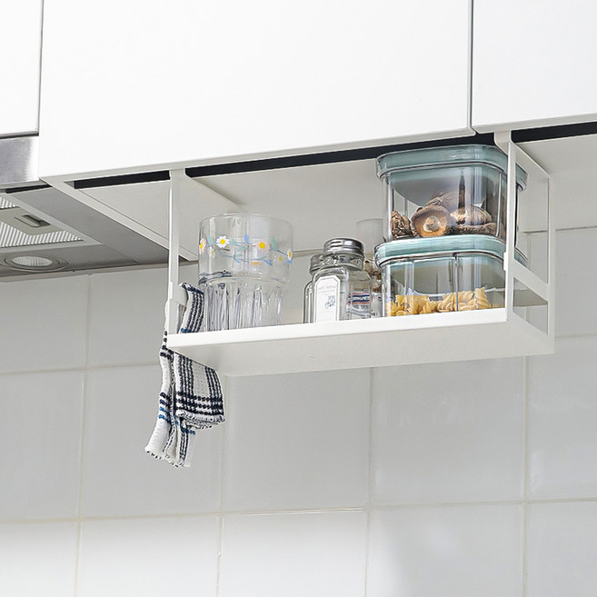 존글로벌 싱크대 걸이형 선반, 화이트, 1개