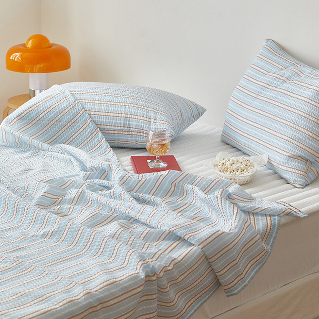 마틸라 디어썸머 시어서커 여름 홑이불 + 베개커버 세트