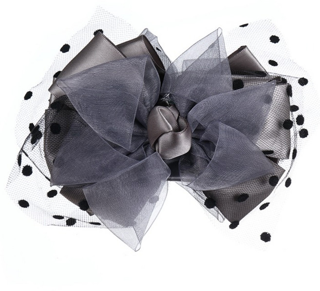 수스다 쉬폰 리본 집게핀 올림머리 반묶음머리 4119