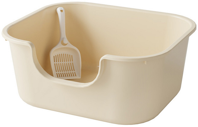 Lanboer 柔和色彩貓砂盆組, 米色, 1套